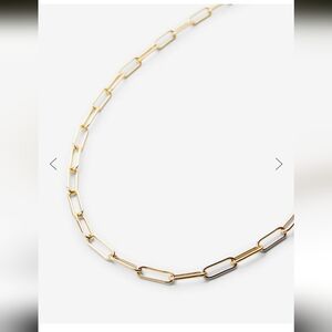 Bryan Anthonys Bold Paper Clip Chain Necklace 14k finish
